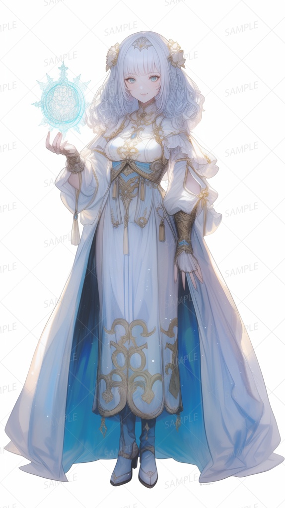 【立ち絵_0203】蒼光に選ばれし聖職者