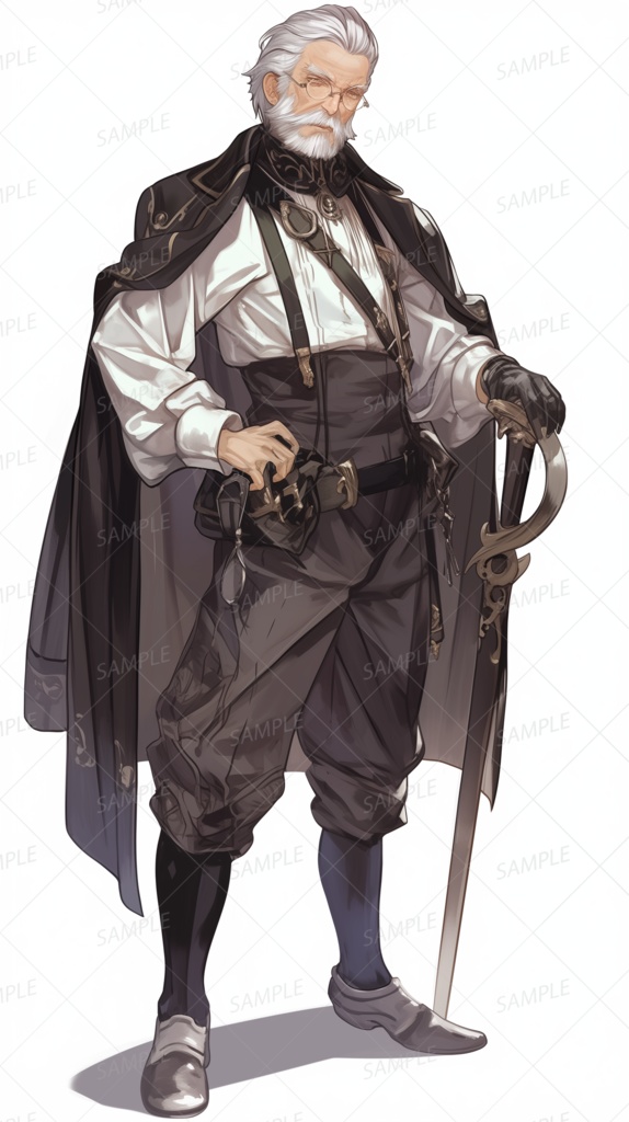 【立ち絵_0204】断罪の老剣士