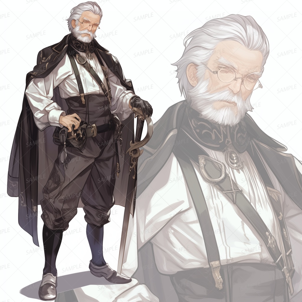 【立ち絵_0204】断罪の老剣士