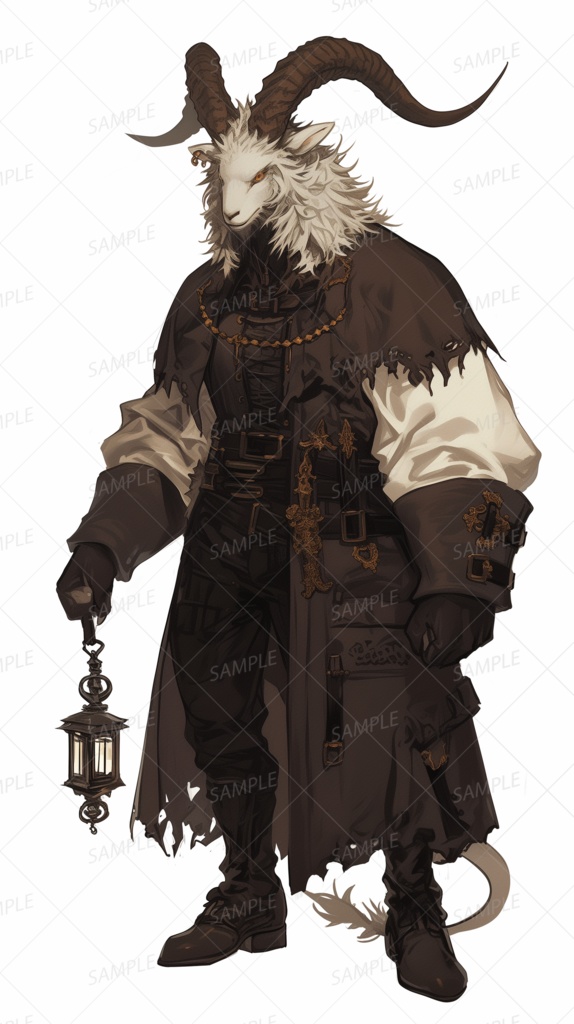 【立ち絵_0210】深獄を歩む山羊頭の番人