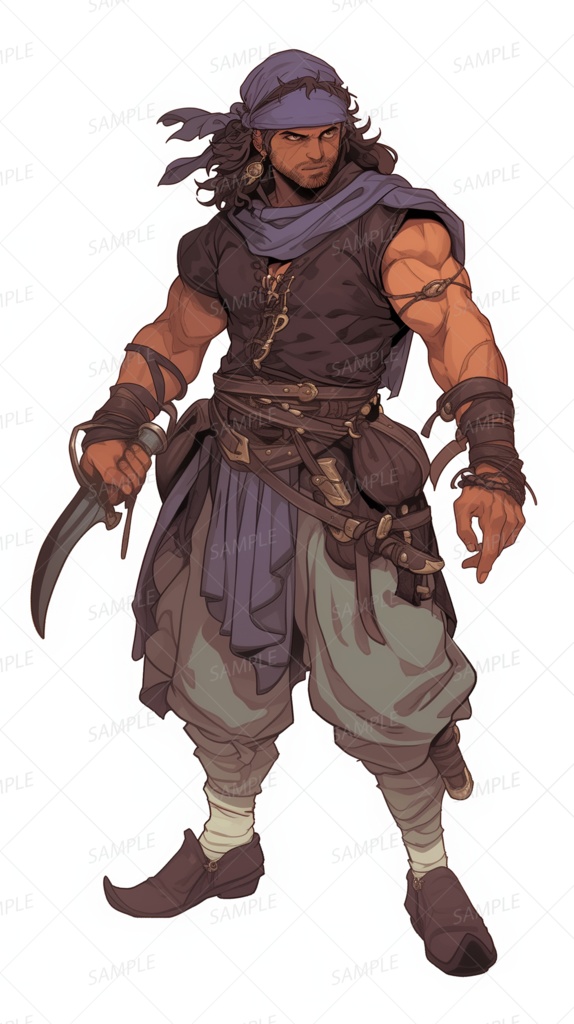 【立ち絵_0217】静かなる砂漠の首領