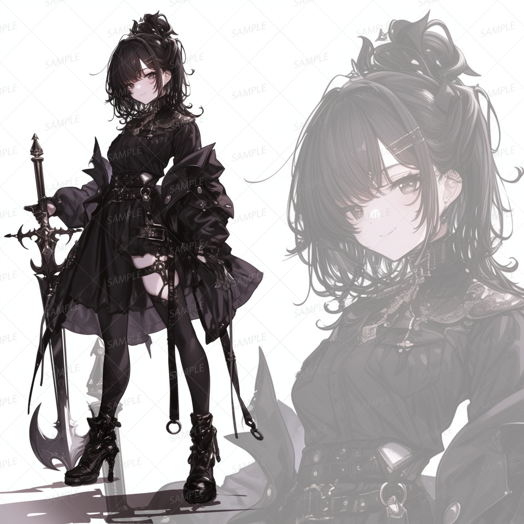 【立ち絵_0226】ブラックリリィの刃