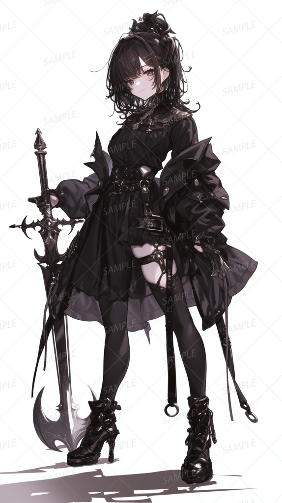 【立ち絵_0226】ブラックリリィの刃