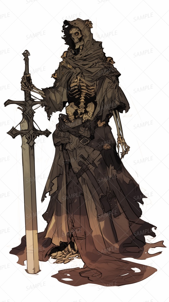 【立ち絵_0232】朽ち果てた剣聖の亡者