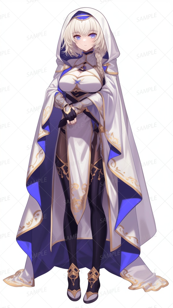 【立ち絵_0240】聖紺の修道女アリエル