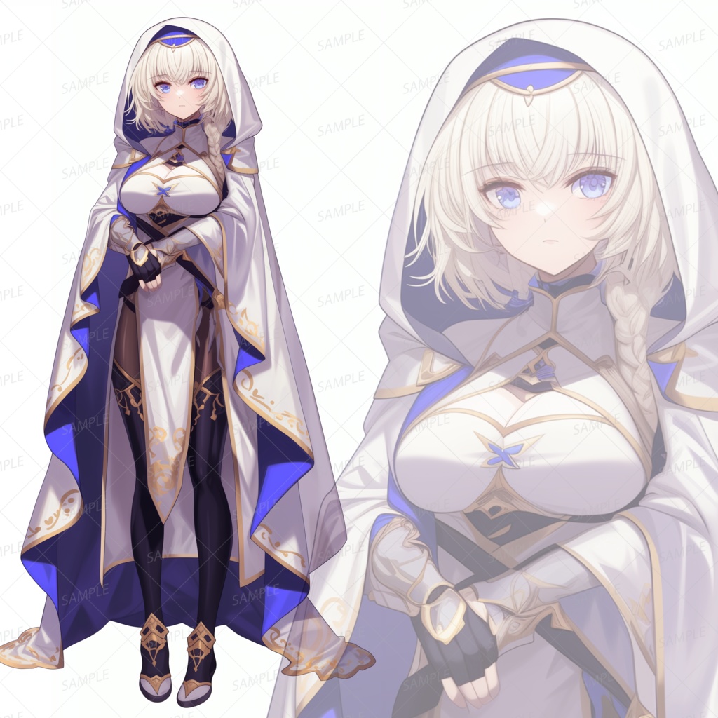 【立ち絵_0240】聖紺の修道女アリエル