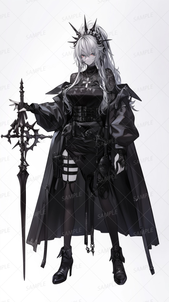 【立ち絵_0246】断罪を掲げる黒き処刑人