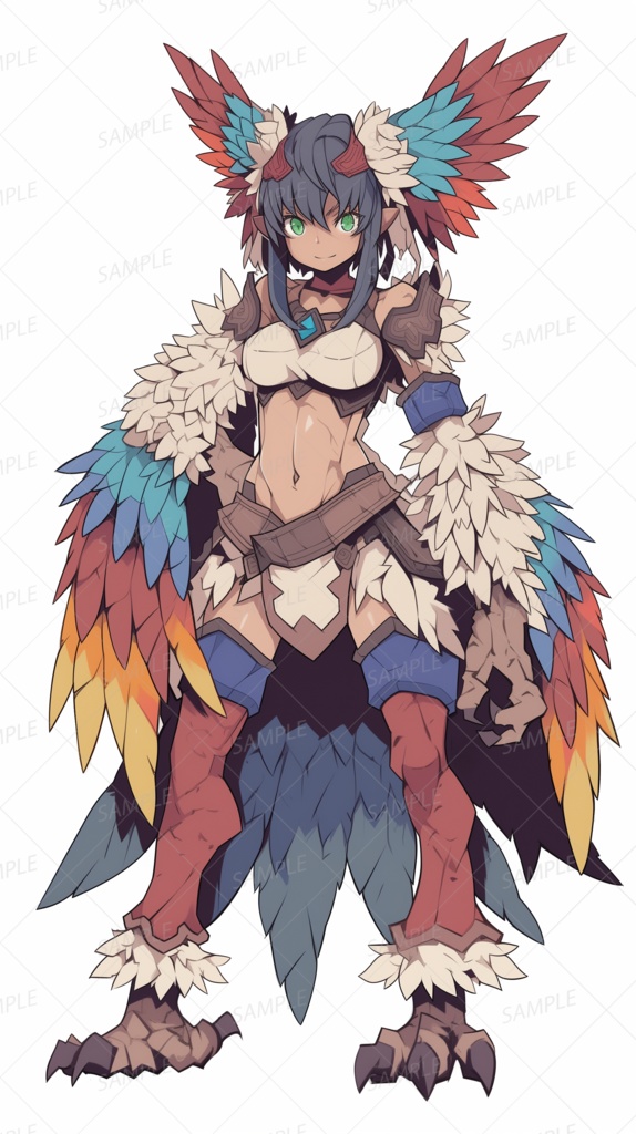 【立ち絵_0249】翼纏いし天空のハンター