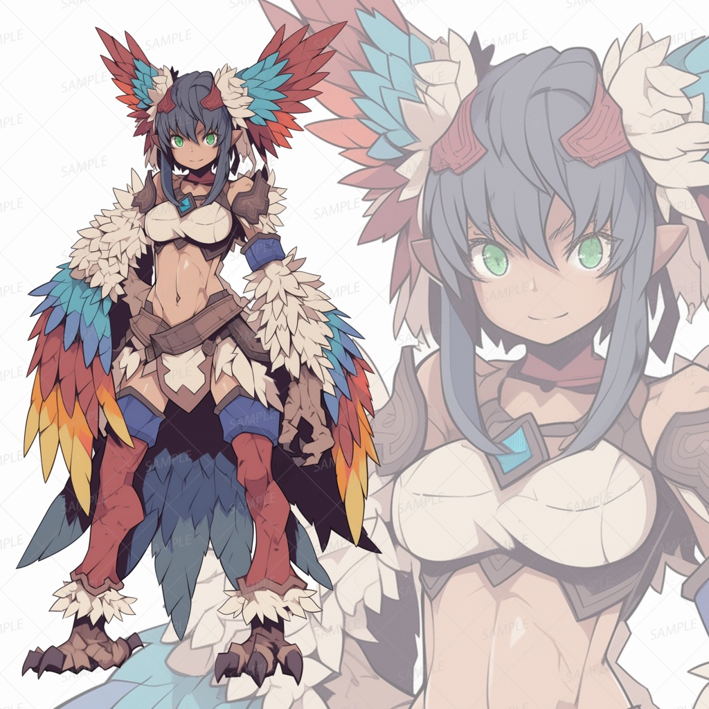 【立ち絵_0249】翼纏いし天空のハンター