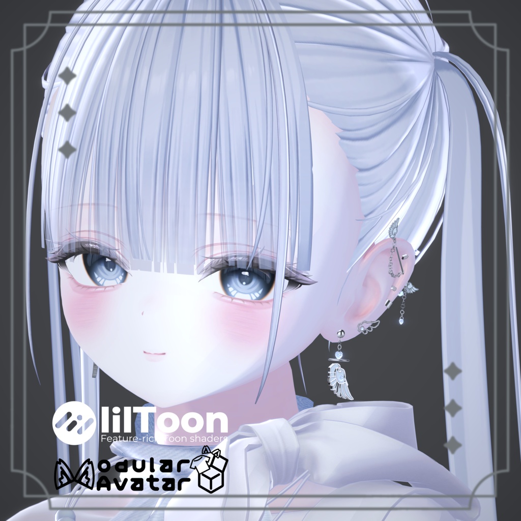 🪽white point🪽 [5アバター対応] MA設定済み