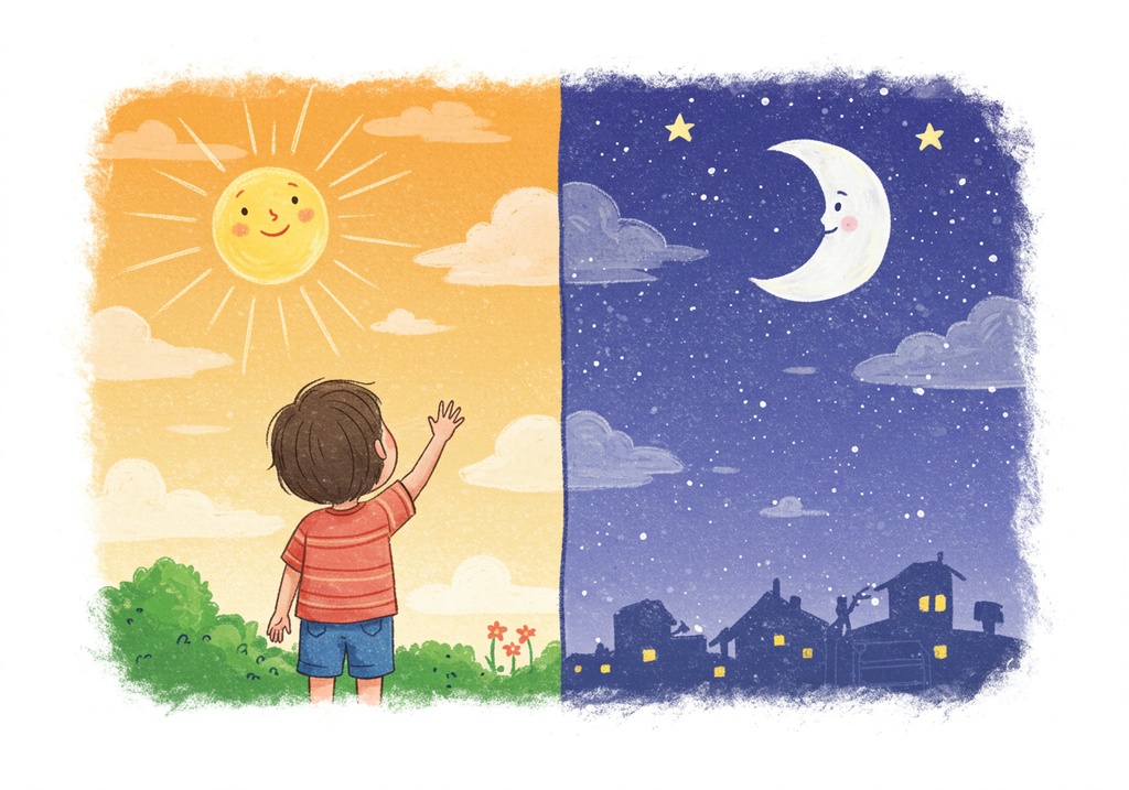 The Secrets of the Sun and Moon -Why do we have day and night?-