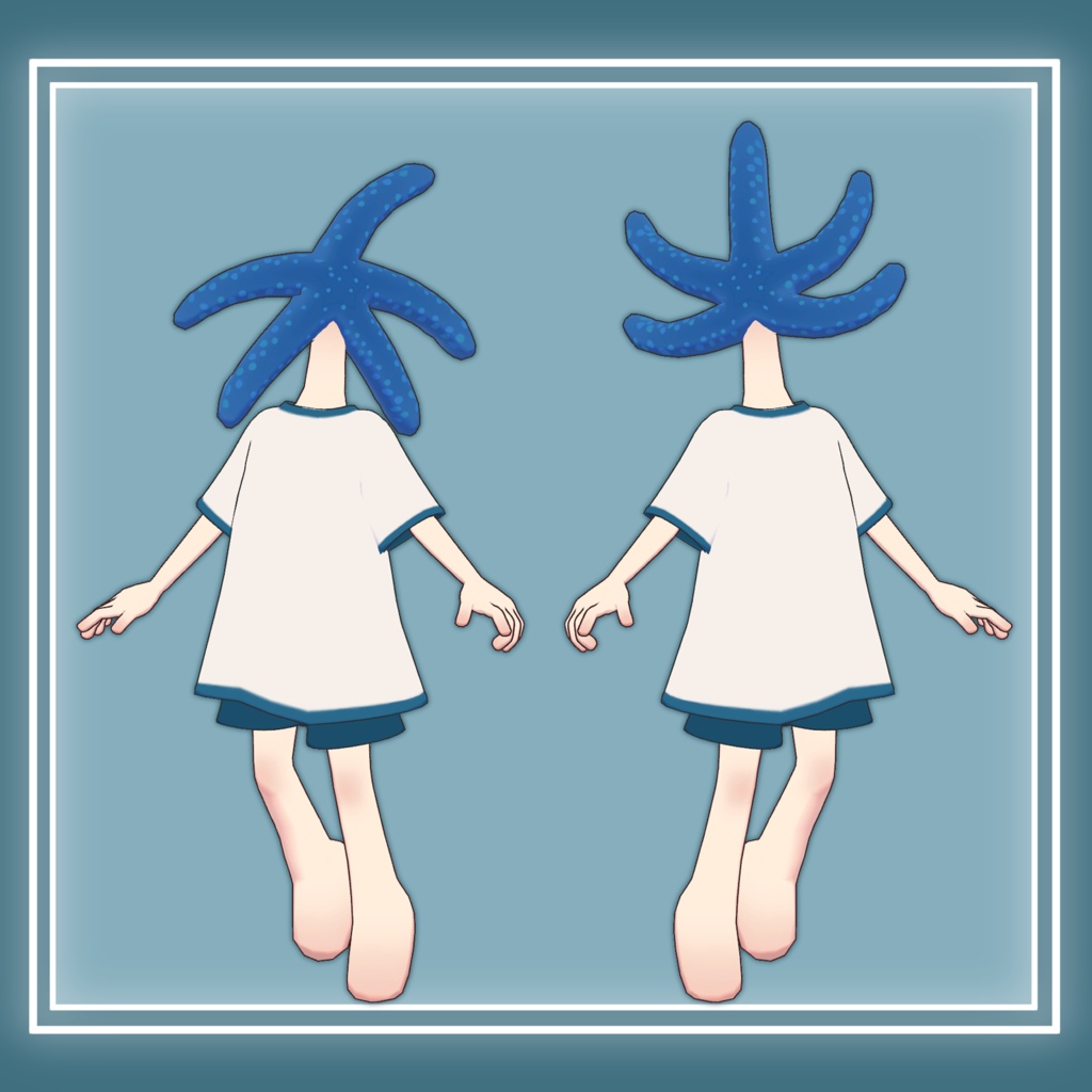 アオヒトデくん【オリジナル3Dモデル】