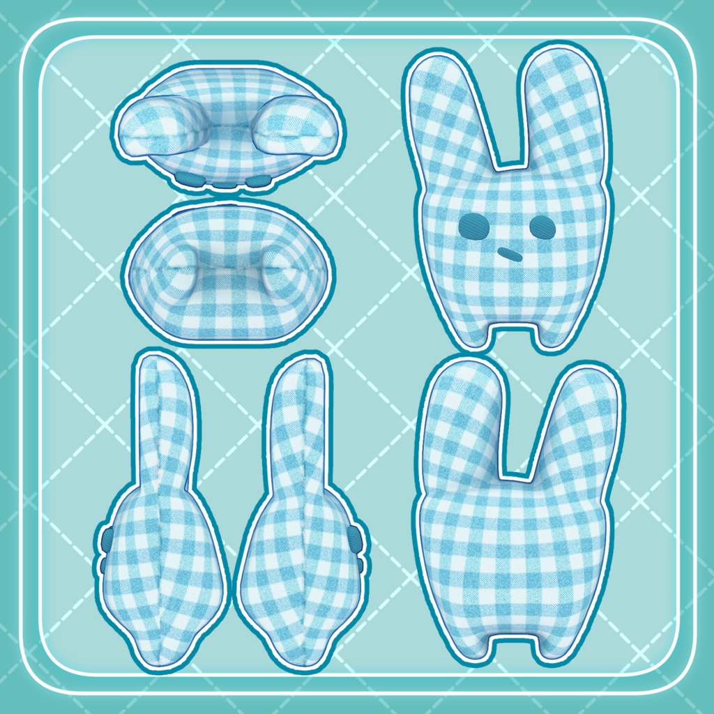 【発売記念セール中!】まくらうさぎ【オリジナル3Dモデル】