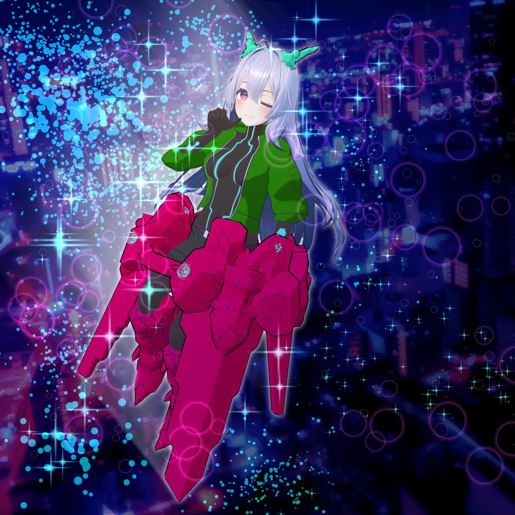 【桔梗向け衣装】ルドベキアメカアーマー