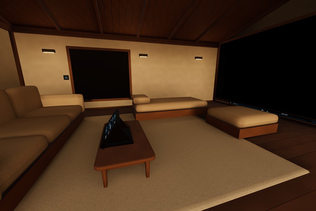 【無料】夕焼け棚田の家【VRChatホームワールド】