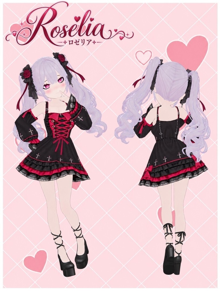 オリジナル3Dモデル「ロゼリア/Roselia」 ~初出品にてセール実施中~【セール5000円→2500円】