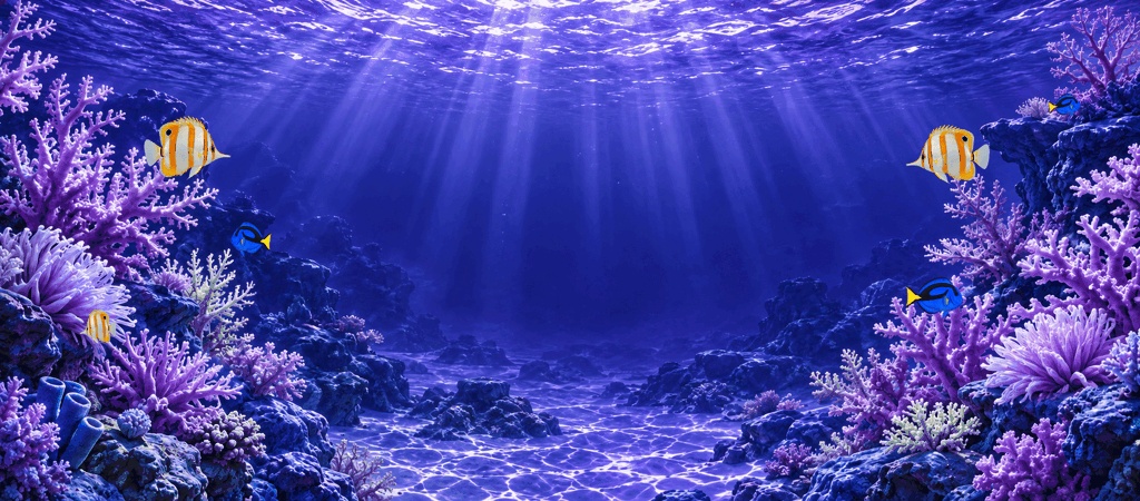 【BOOTHショップ背景】幻想アクアリウム|動くGIF背景素材・3デザイン×3色〈全9種〉