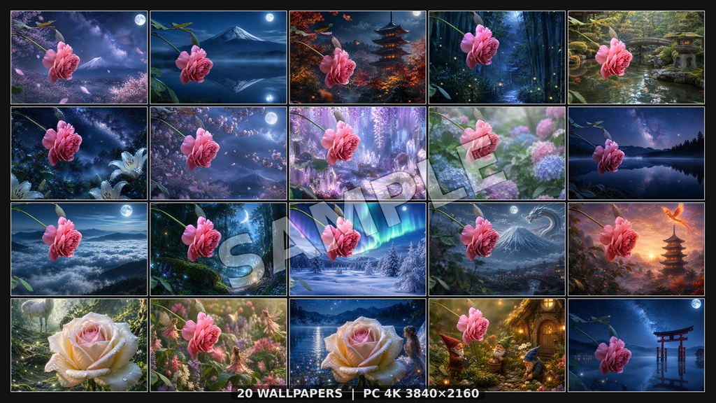 一輪の薔薇が旅する幻想世界