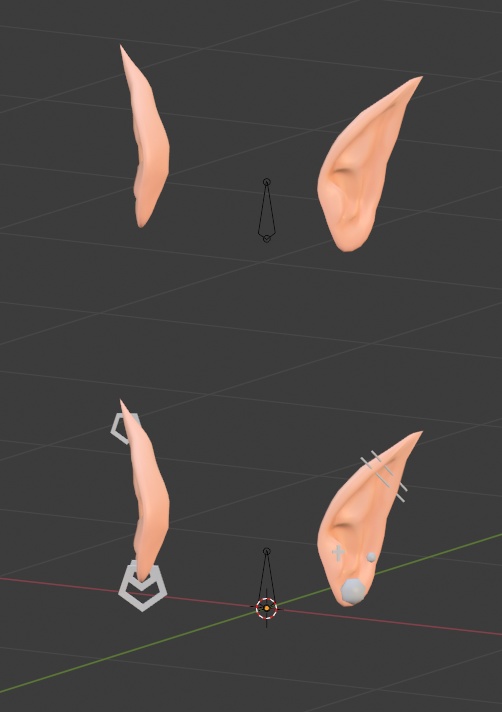 Soft and edgy elf ears