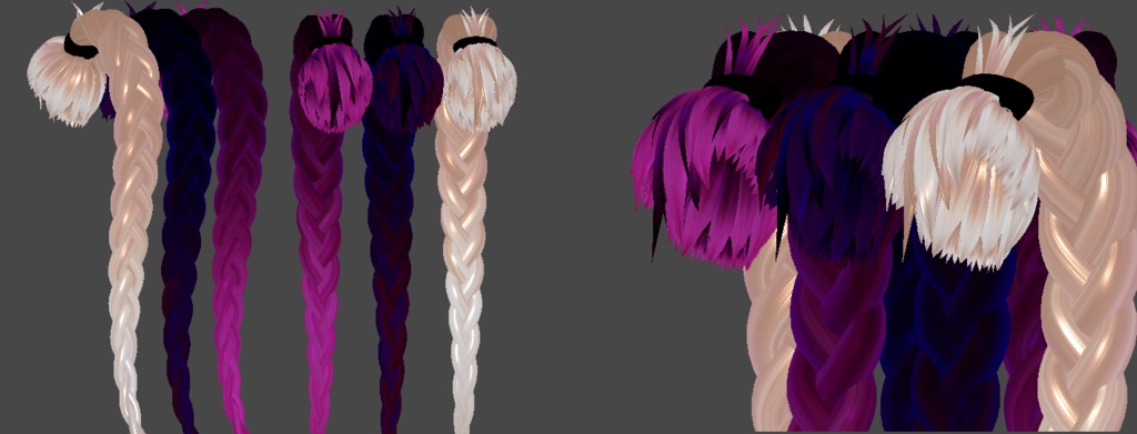 Battle Braid hair