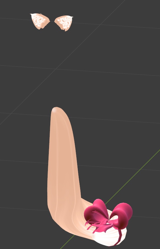 cute ears tail bow set