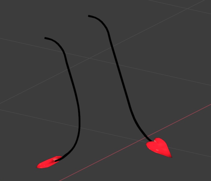 Heart devil tails