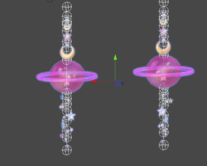 Mini's space earrings / trinkets version 2