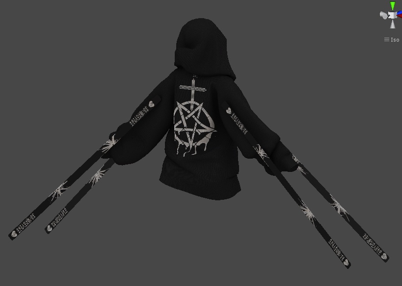 mini's strap hoodie +v2