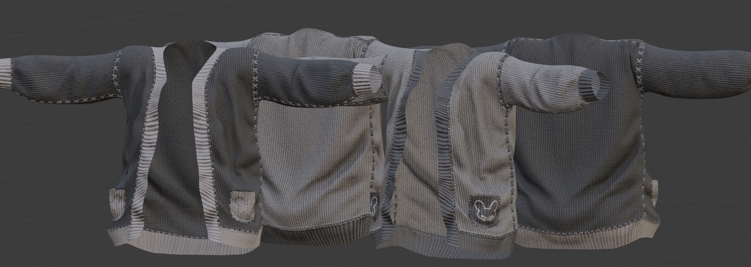 chonky cardigan and crop sweater