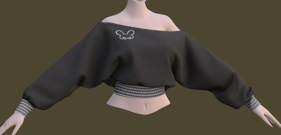 chonky cardigan and crop sweater