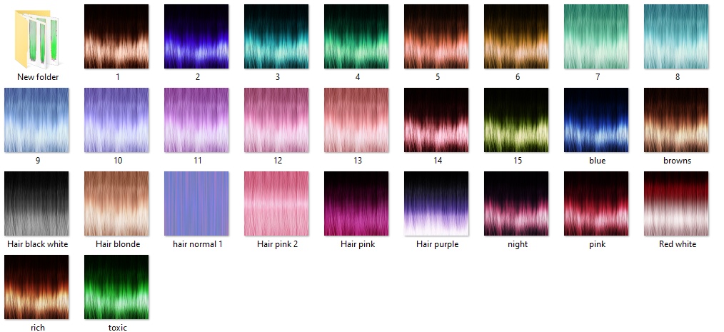 UPDATED texture hair pack