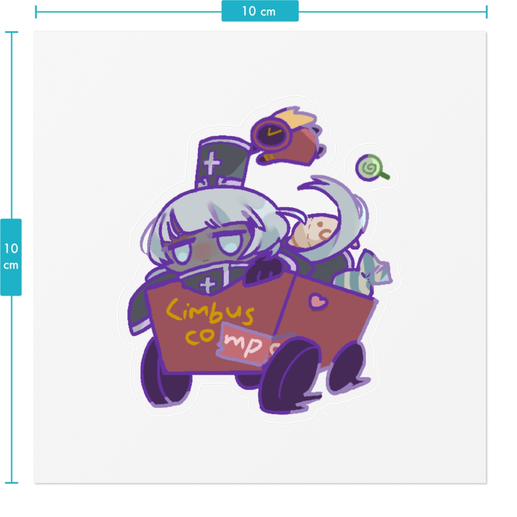 ぶるんステッカー(pixivFACTORY製)