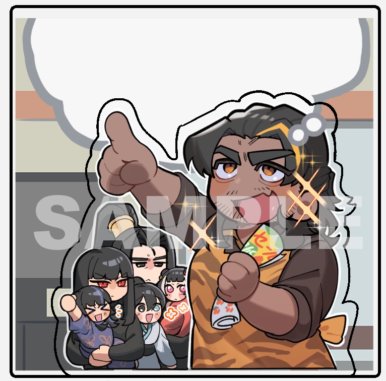 アクリルメモスタンド（チレ疑似家族）