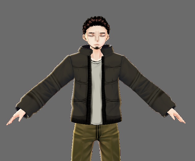 男性ジャケット一式(テクスチャ販売)