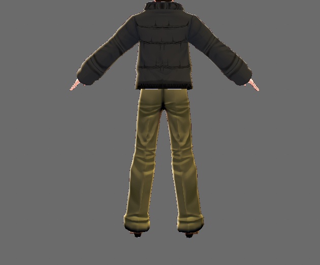 男性ジャケット一式(テクスチャ販売)