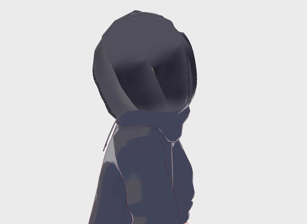 フードかぶっている少年_vroidフード