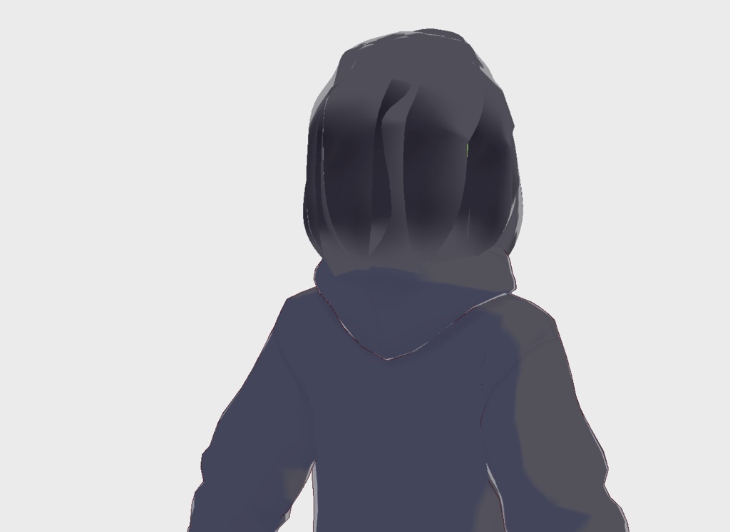 フードかぶっている少年_vroidフード
