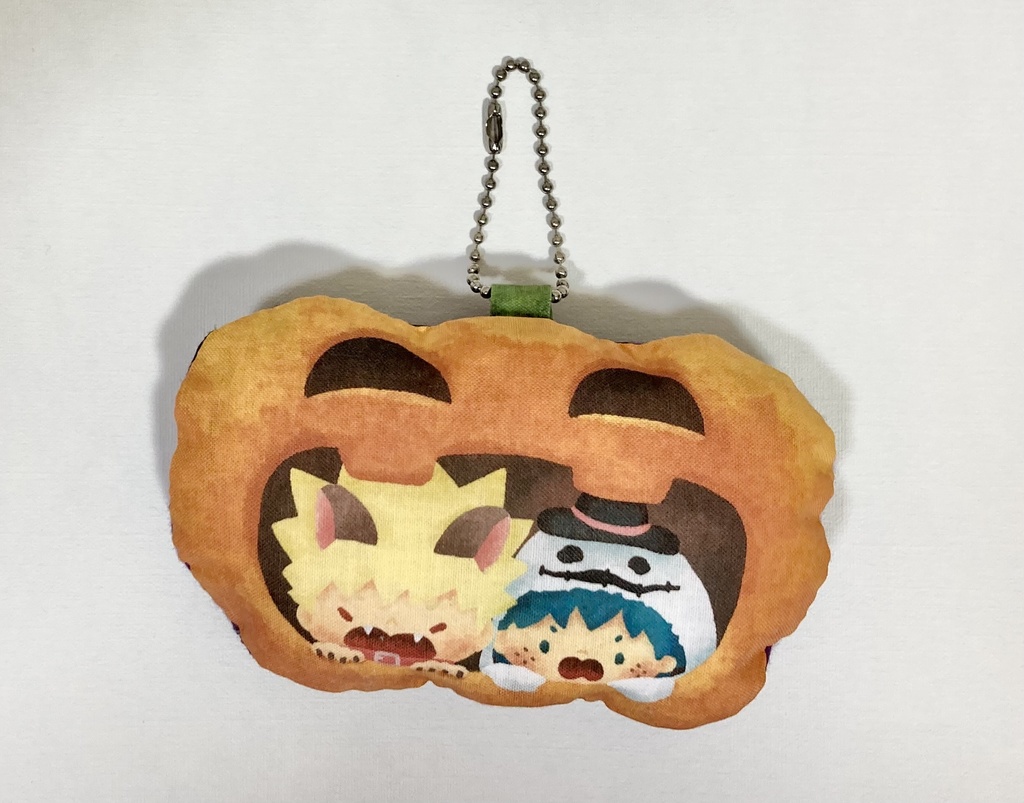 勝デクッションキーホルダー「かぼちゃからがおー！」