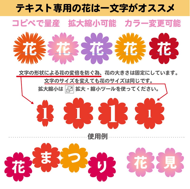 Illustratorの基本図形から咲かせるフラワーデザイン