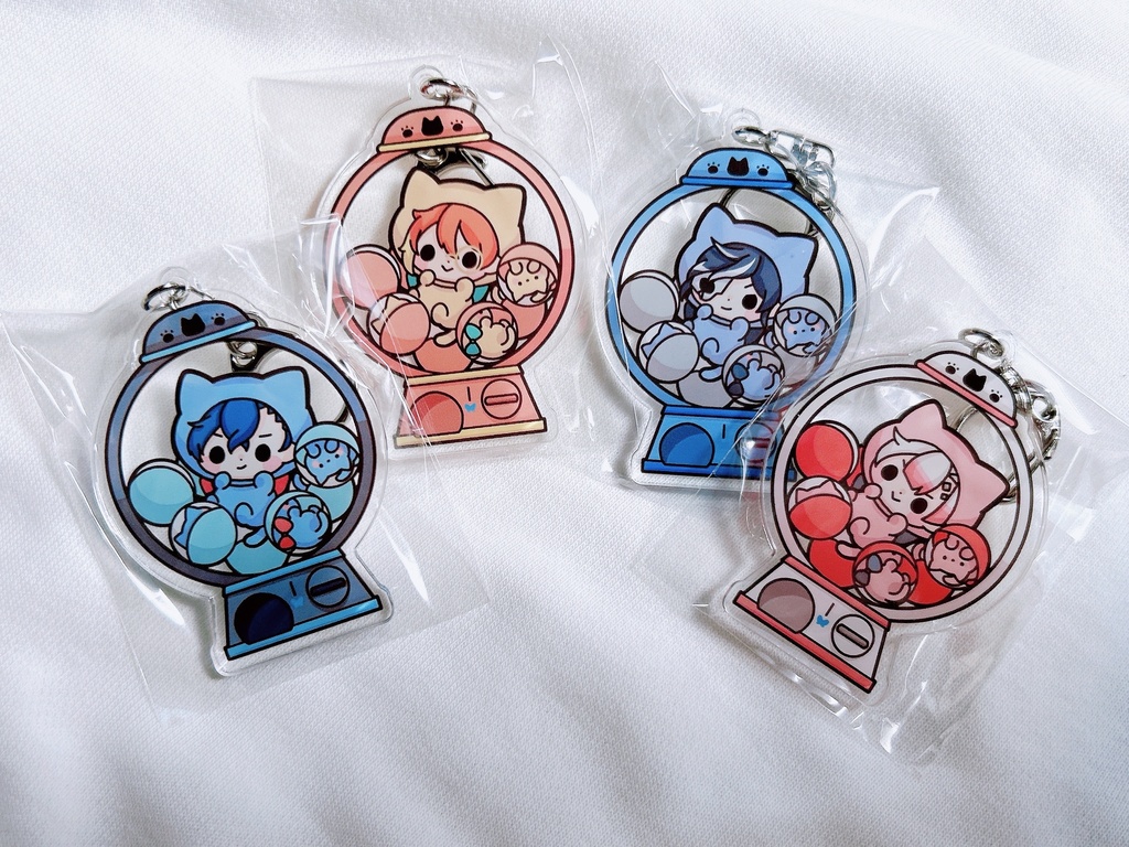 【匿名配送】猫ガチャアクキー