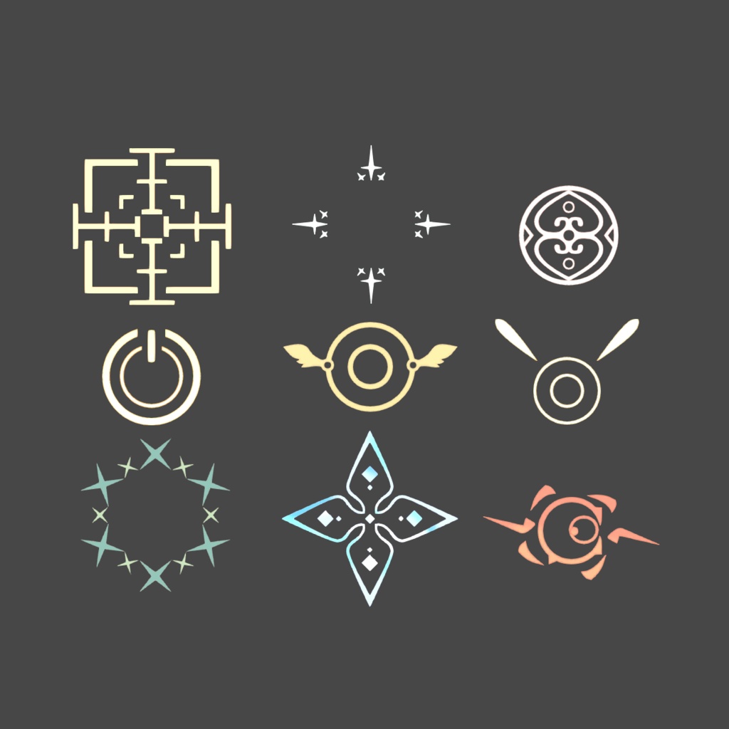 BlueArchiveヘイロー145種