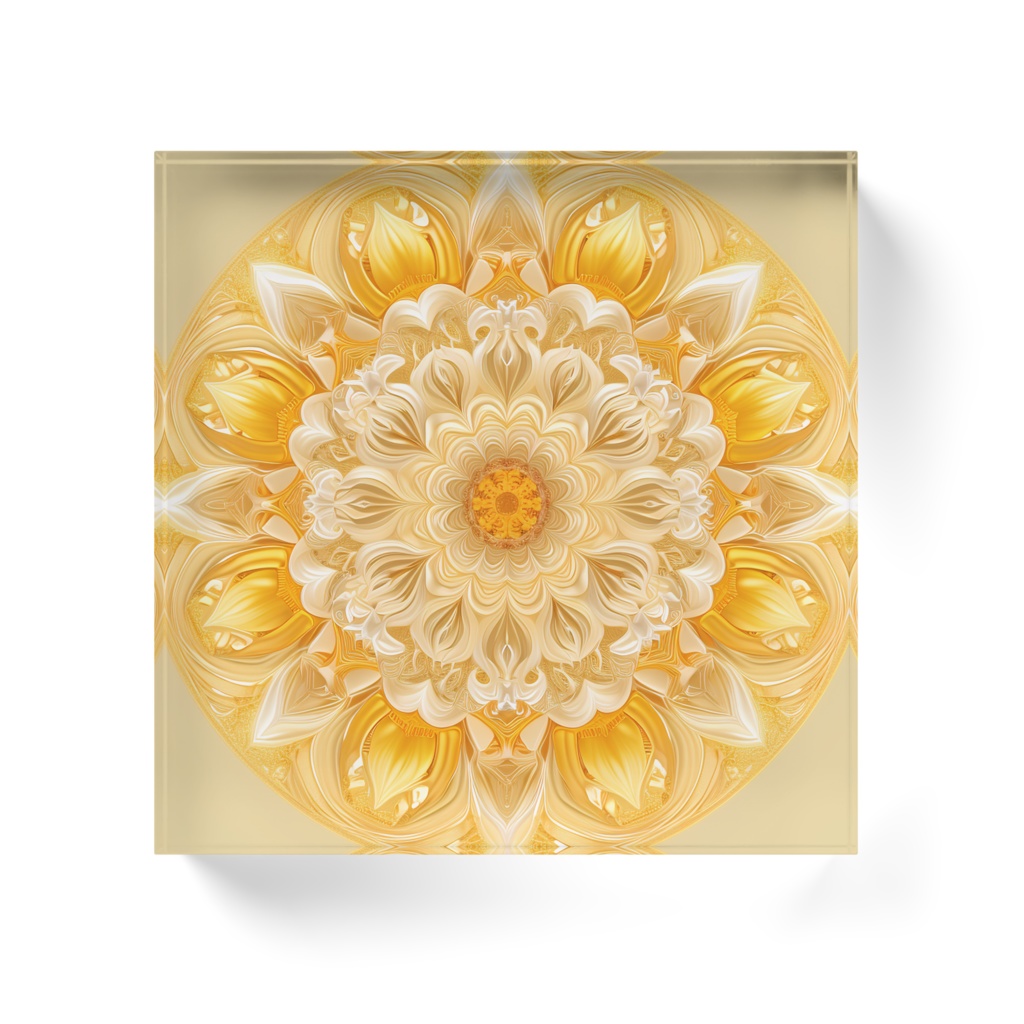 【曼荼羅アート】黄昏の調べ - 太陽の抱擁