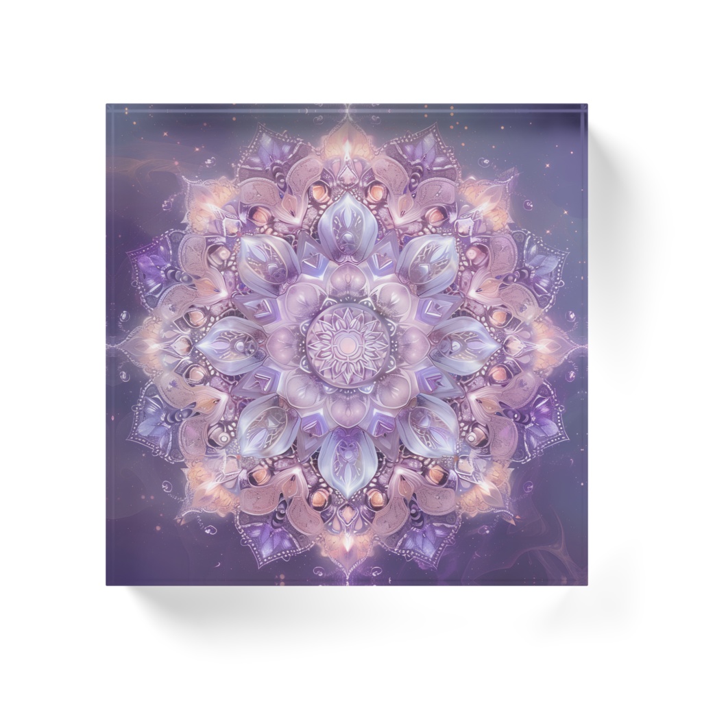 【曼荼羅アート】紫の王冠 - 高貴なる調和の曼荼羅