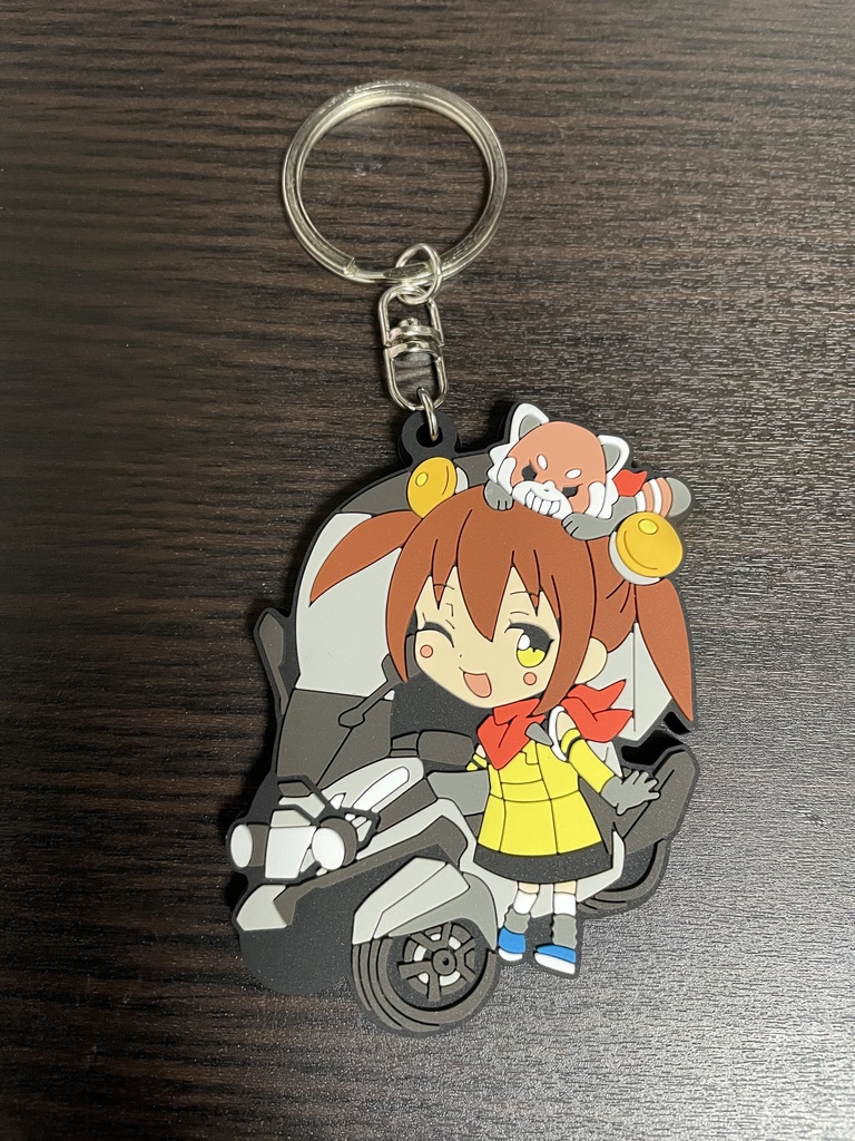 【凸華ちゃん×シューティングブレーク】ラバーキーホルダー（二重リング）