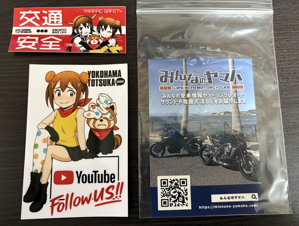 2025 YSPANDAと凸華ちゃんステッカー（オマケ付き）