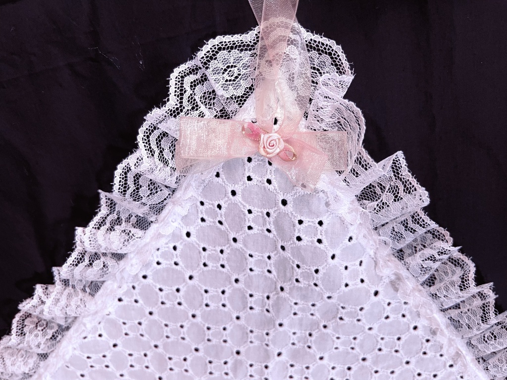 【バブーシュカ】ホワイト×ピンク