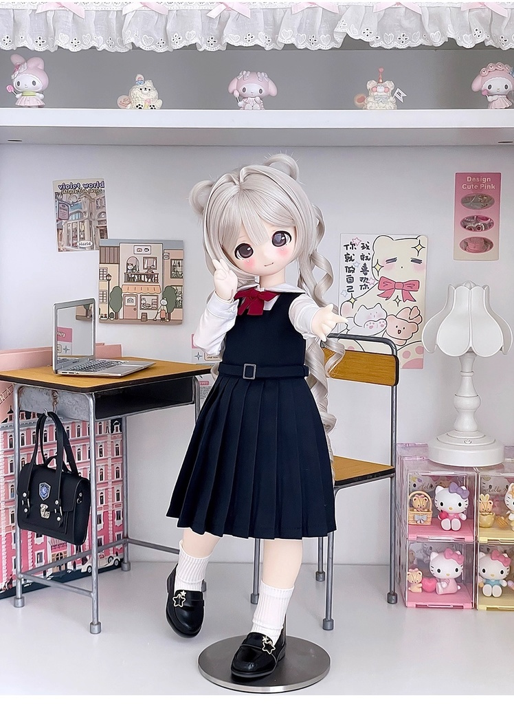 ネイビーベストワンピ 「ドール共通」