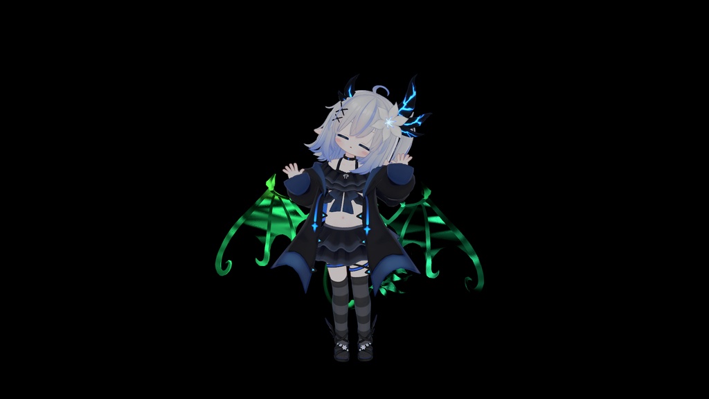 エルシオン専用 翼/尻尾用 オーロラ2D風シェーダー