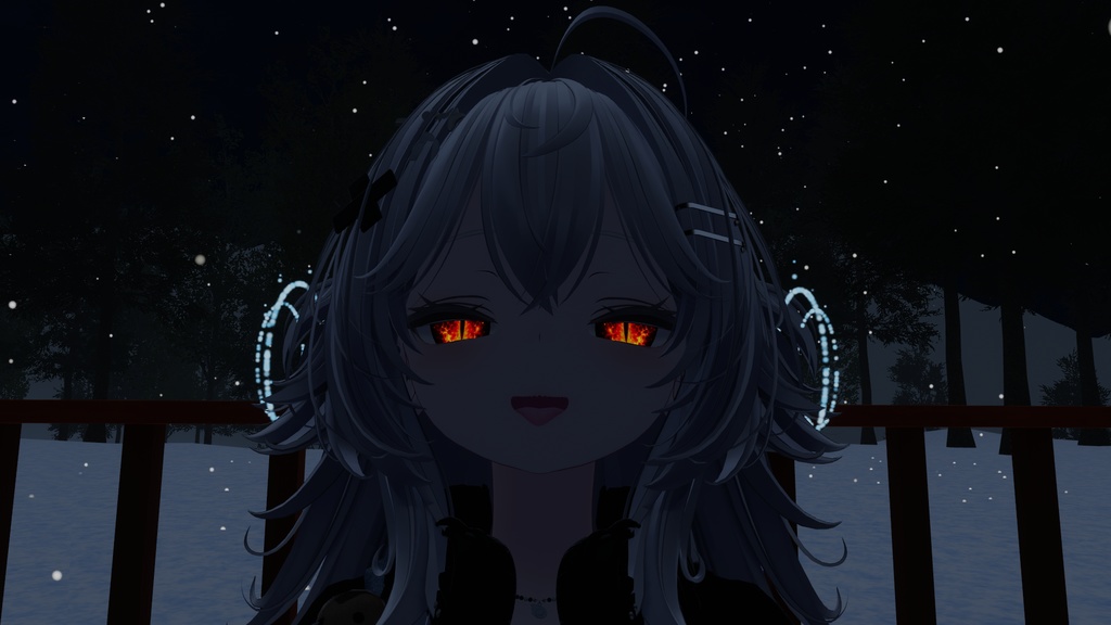 ルルネ専用アイテクスチャ ファイヤードラゴンシャークアイ 発光テクスチャ付き