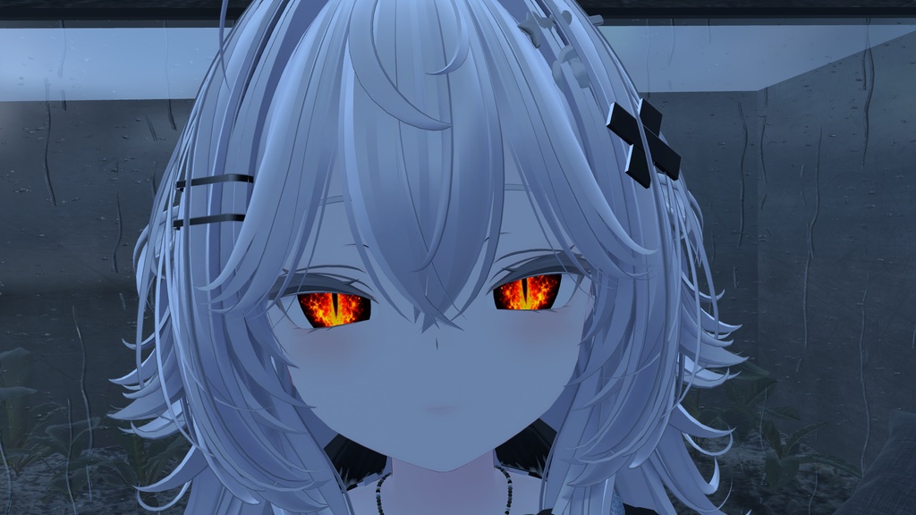 ルルネ専用アイテクスチャ ファイヤードラゴンシャークアイ 発光テクスチャ付き